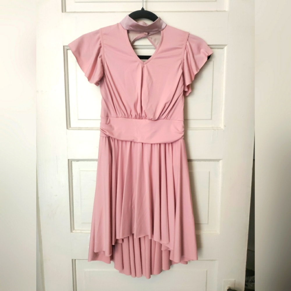 Weissman blush pink lyrical contemporary girls dance dress costume